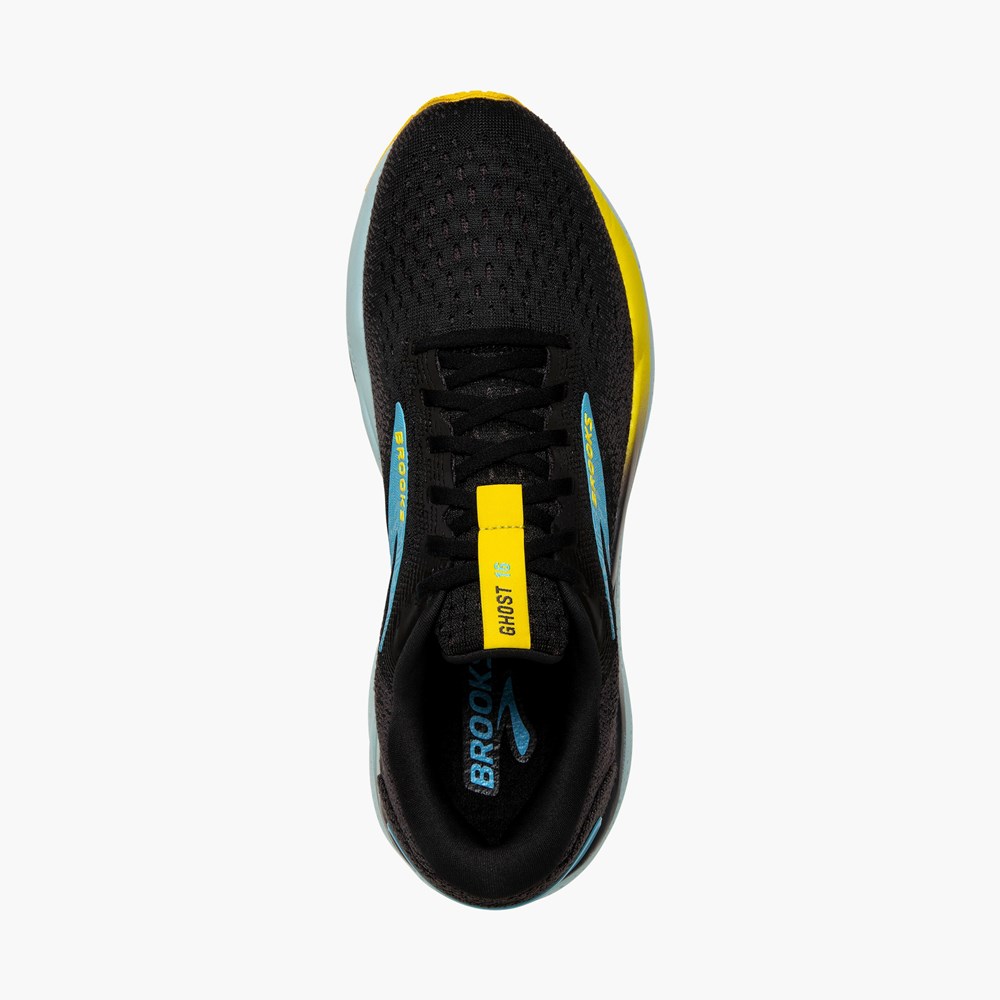 Chaussures Running Route Brooks Ghost 16 Noir Bleu Homme | BHM-6773638